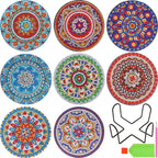8pc/sets Diamond Painting Coasters