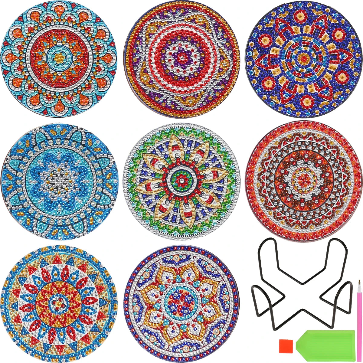 8pc/sets Diamond Painting Coasters