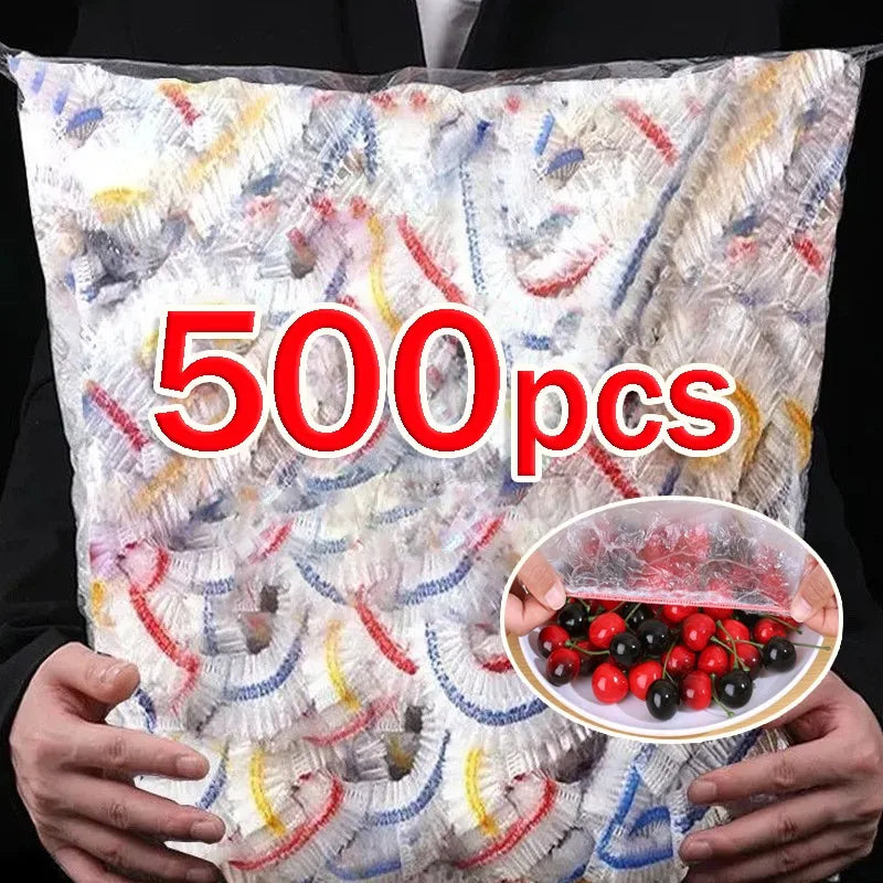 500/100Pcs Disposable Food Cover