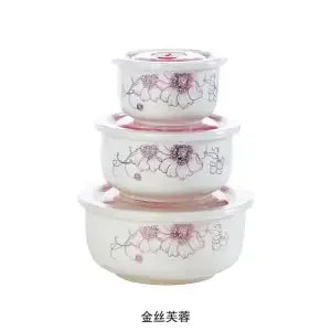 Ceramic Bowl/ Lid Set
