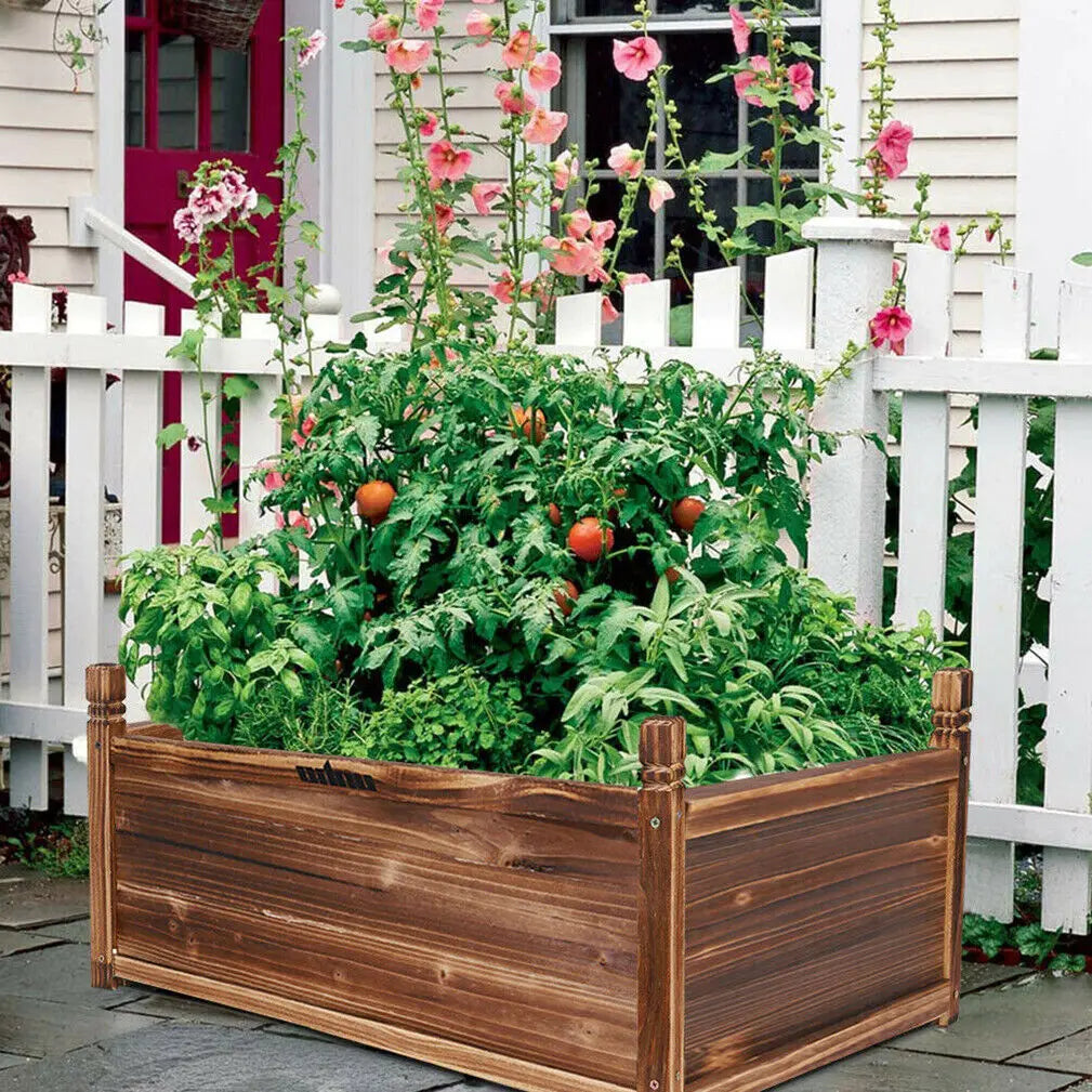 Wood Planter Raised Garden Planter Bed