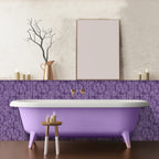 Purple self-adhesive wall tile/6.7x9 inches