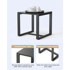 3 Pieces Patio Furniture Set