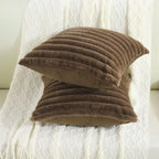 Faux Rabbit Fur Pillow Cover