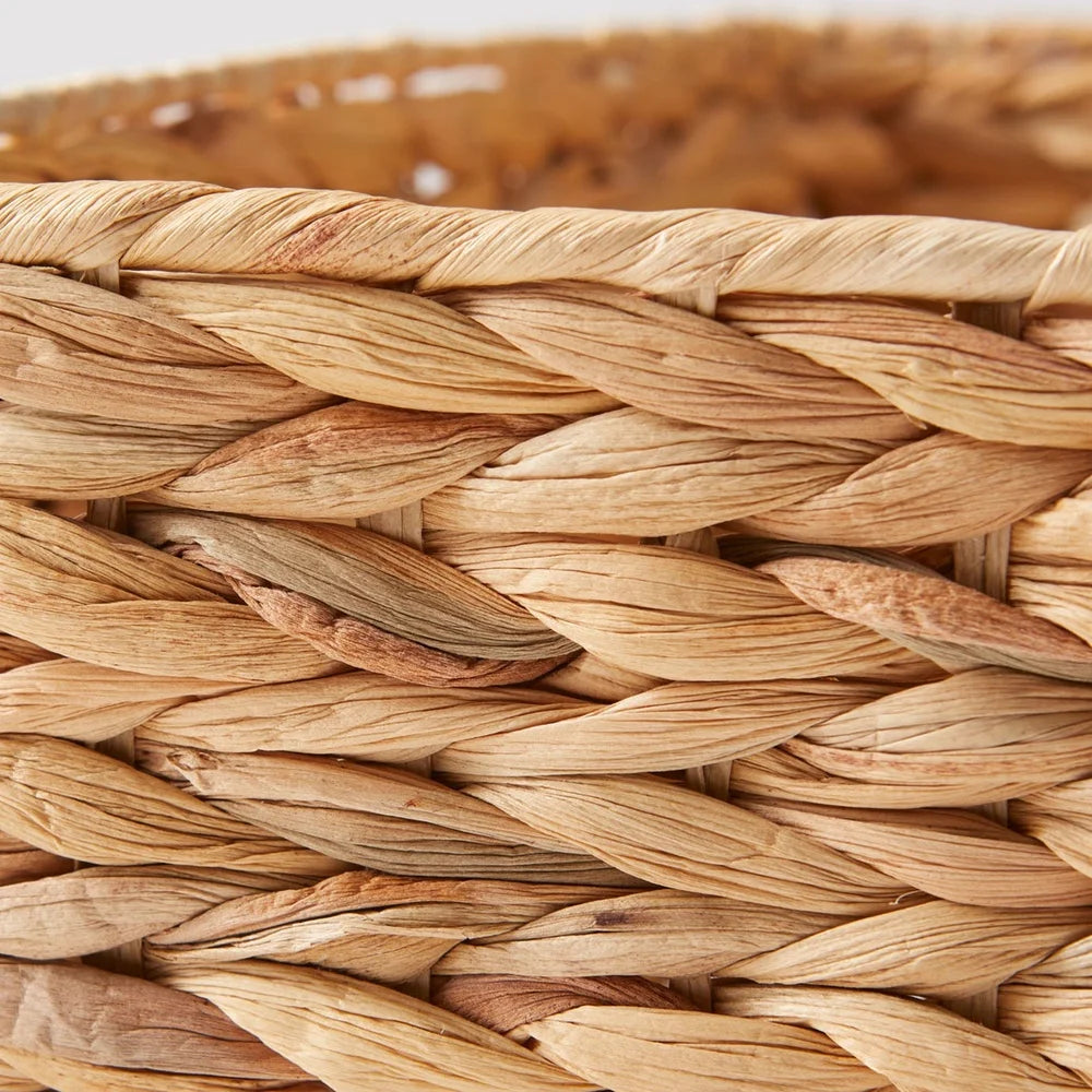 Basket with Lid Storage Organizer Handmade Woven