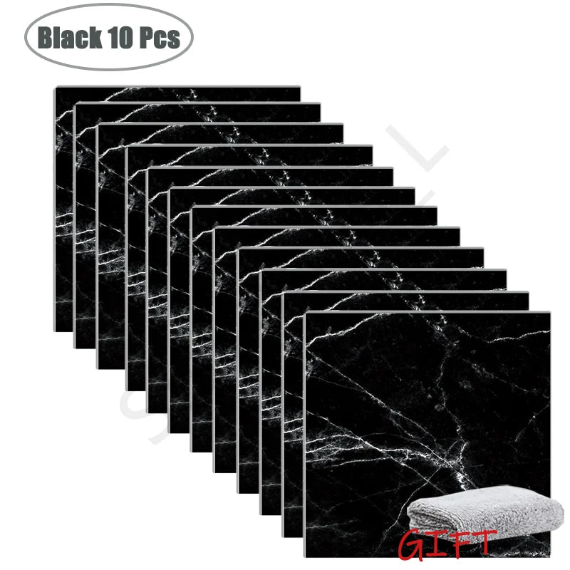 10-50Pcs Marble Wall Stickers