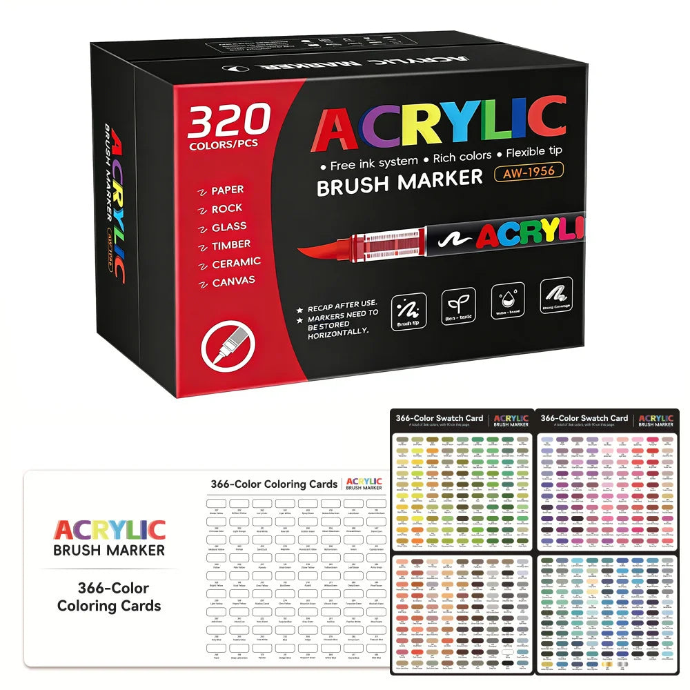 12-366 Colors Acrylic Paint Markers