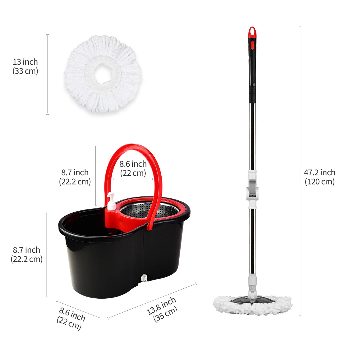 Dual-Motion Spin Mop System