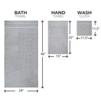 10 Piece Towel Set, Grey