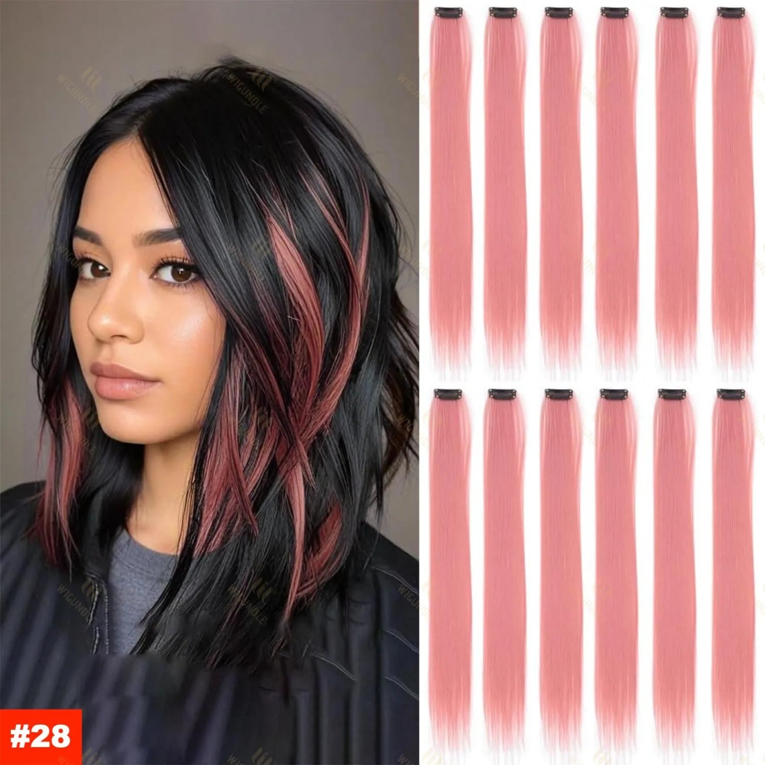 18 Color Clip Style Hair Extensions