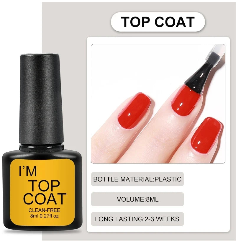 4 Pc, Top, Base Coat Gel  Kit
