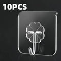 10 strong self-adhesive hooks