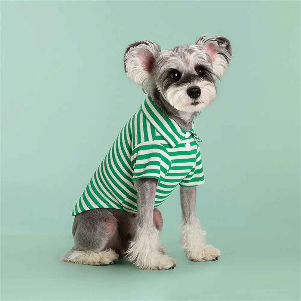 Striped Polo Pet Clothes