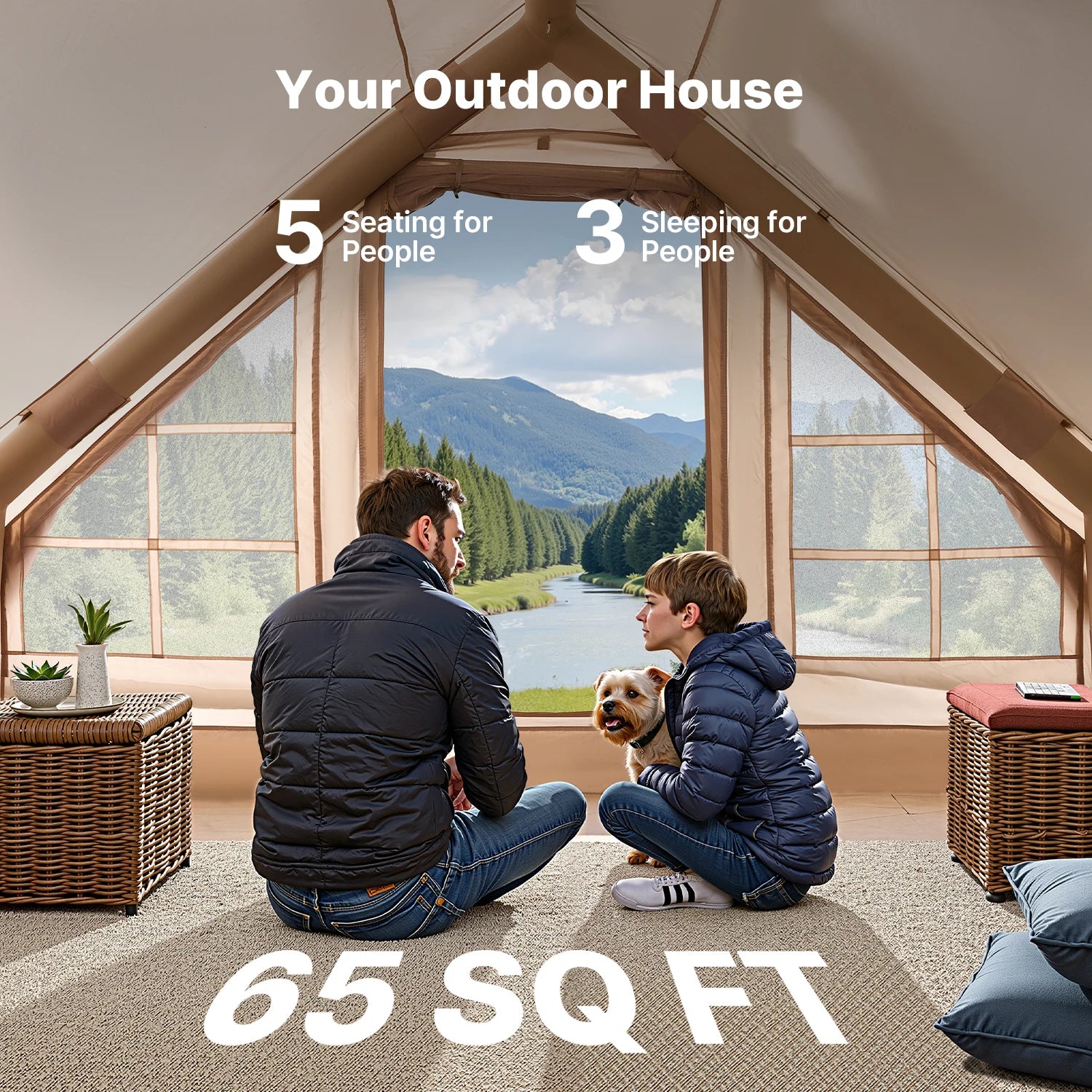 Inflatable Tents with Hand Pump