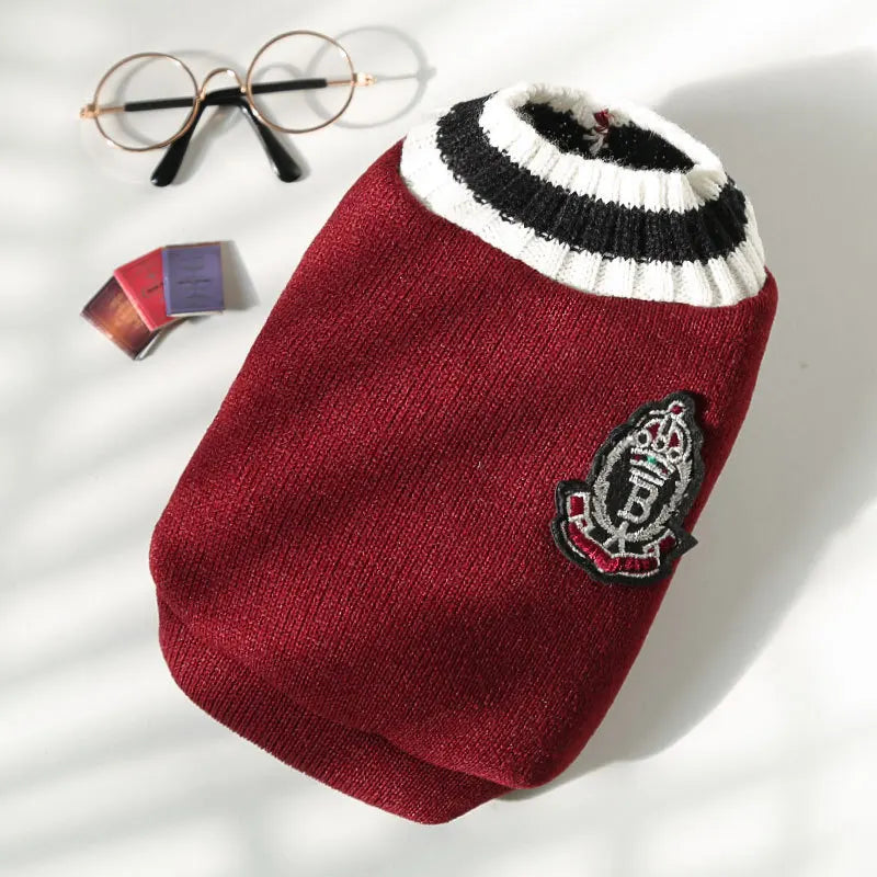 Knitted Vest V-Neck, Pet Clothing