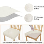 Waterproof 6, Stretch Chair Seat Slipcovers Washable