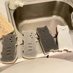 4-piece Cute Cat Sponge Set