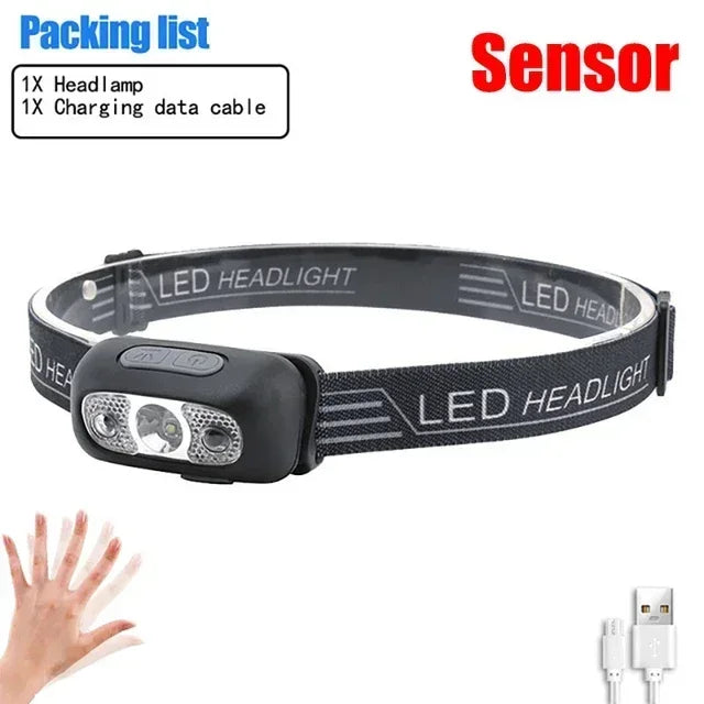 Strong Light Portable LED Sensor Headlamp