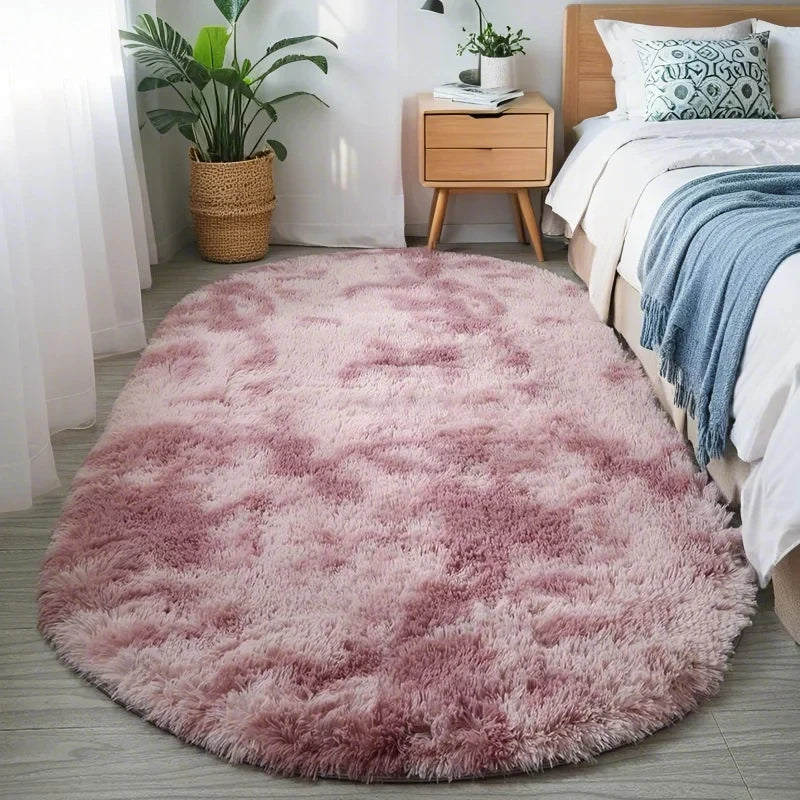 Oval Carpet Rug, Non-Slip
