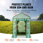 Walk-in Greenhouse with Shelves, Doors ,windows, Frame