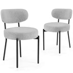 Round Dining Chairs Set / 2 Chairs