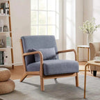 29*33*26 Inch  Wood Chair 105° Backrest Pillow