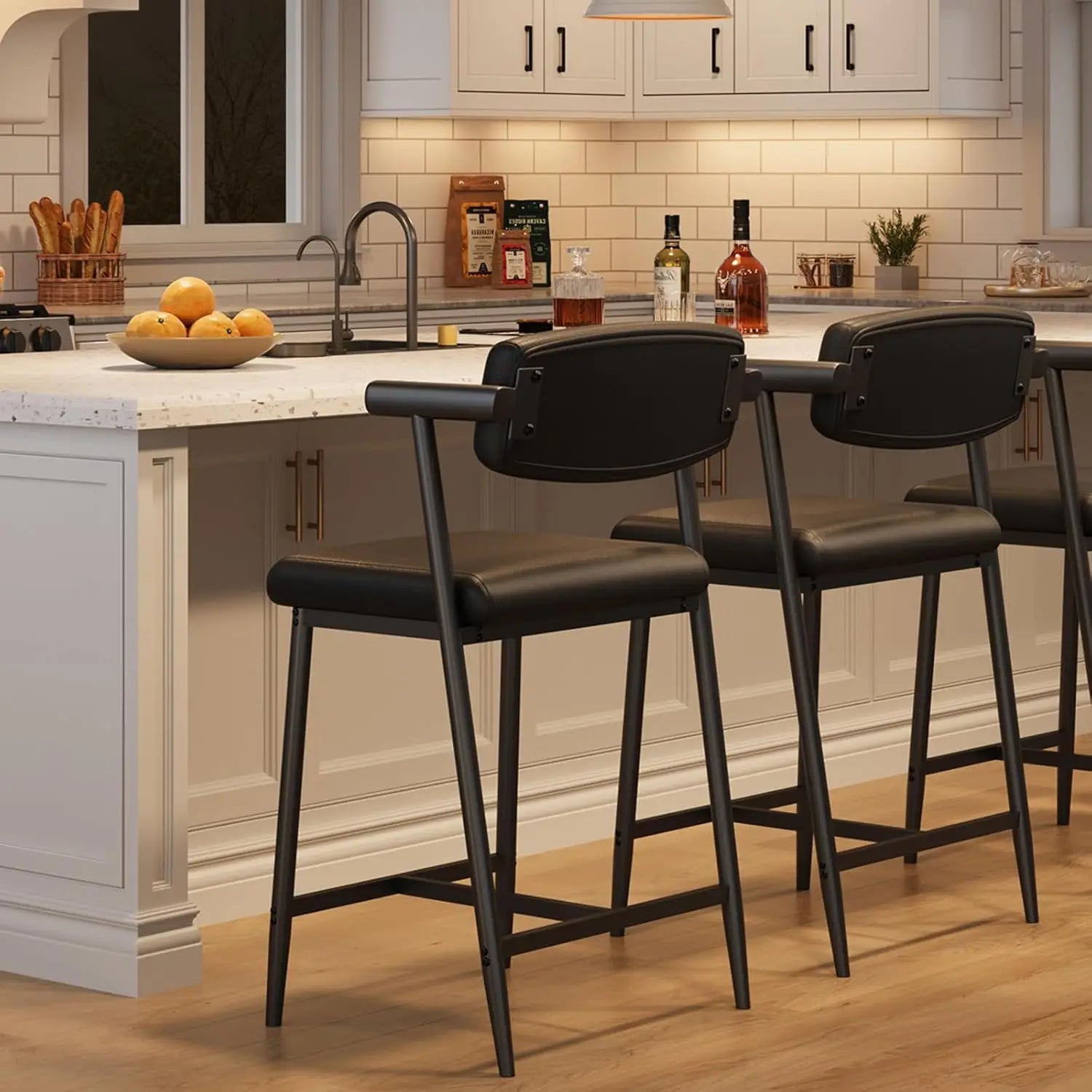 2PCS Modern Bar Stools Set