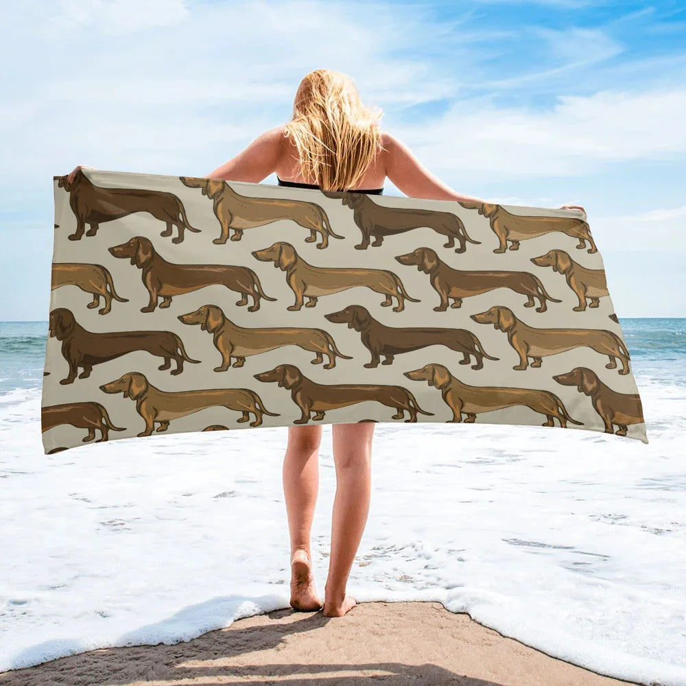 Dachshund Beach Towel