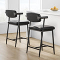 2PCS Counter Height Bar Stools Set