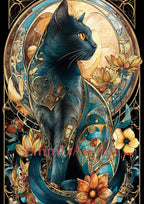 Diamond Painting Kit,  Black Cat