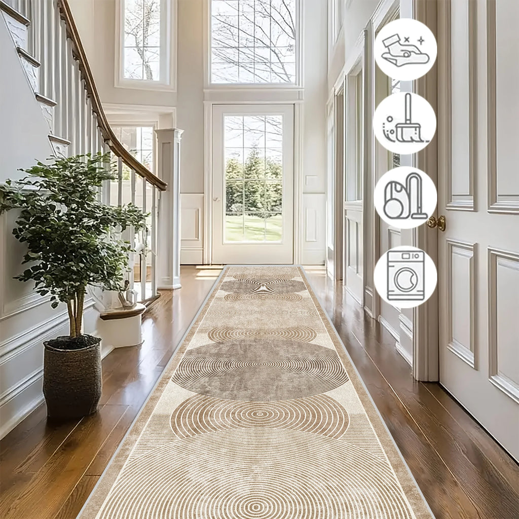 Geometric Striped Runner Rug