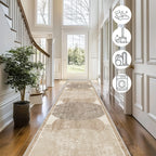 Geometric Striped Runner Rug
