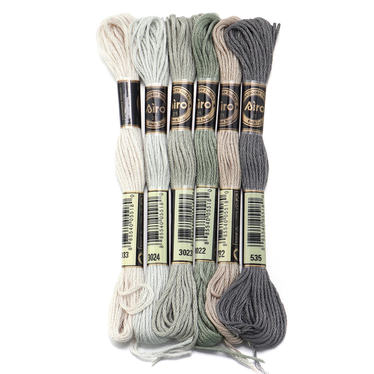 6pcs/lot Colorful Polyester Embroidery Thread