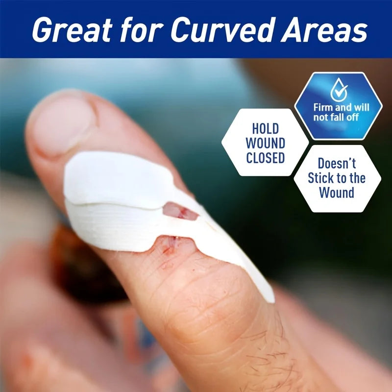 80 Butterfly-Shaped Wound Closure Strips