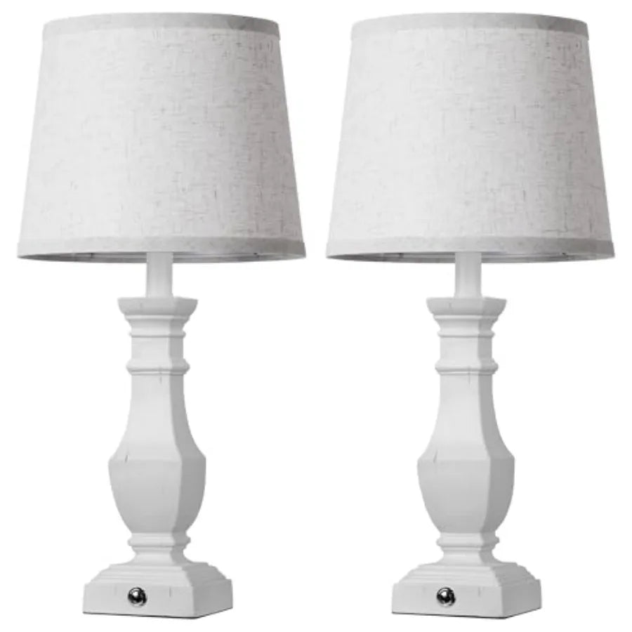 Dimmable( 2) Farmhouse Table Lamps