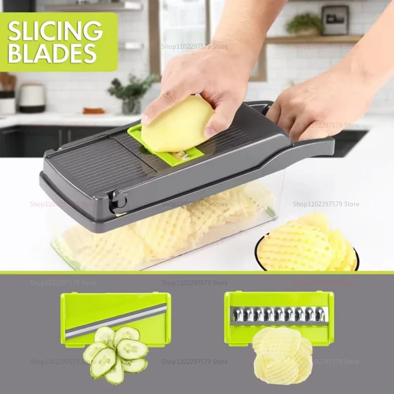 Multifunctional Chopper , Vegetable Shredder,  Slicer
