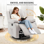 Recliner Chair, 360 Swivel Rocker