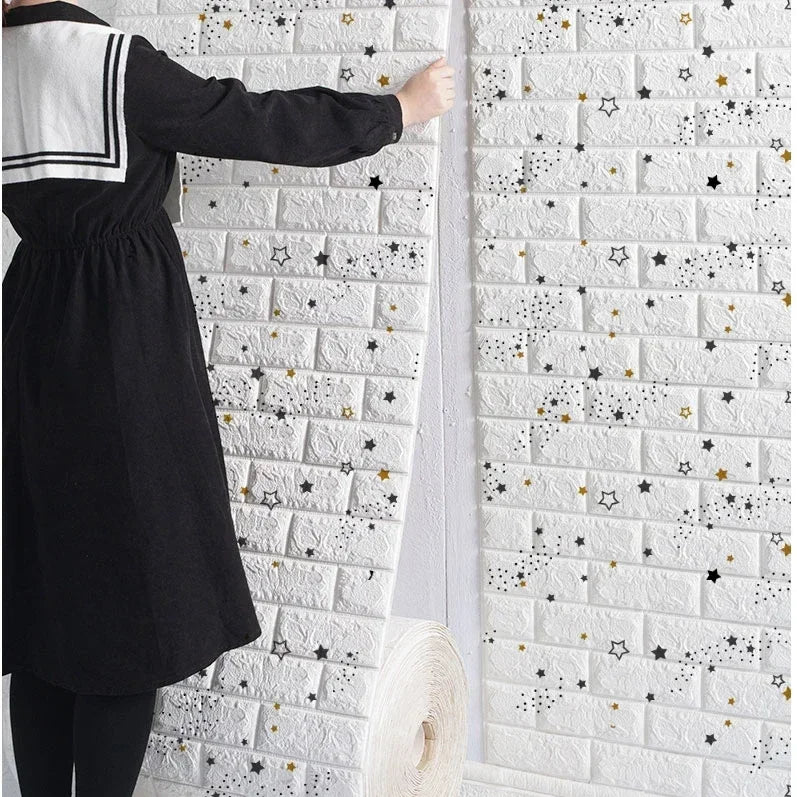 3/5/10M 3D Self-adhesive Wallpaper
