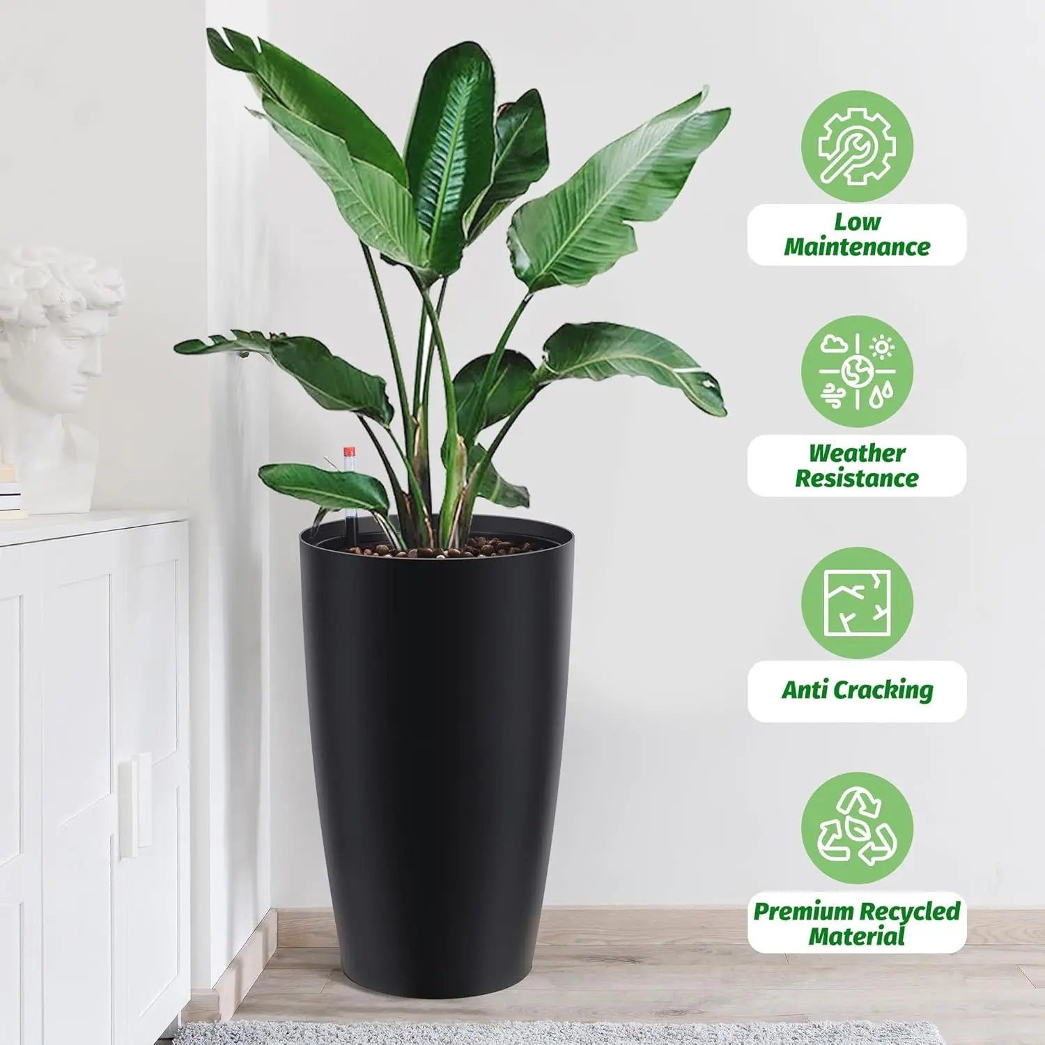 16"- 2, Plant Pots, Self Watering