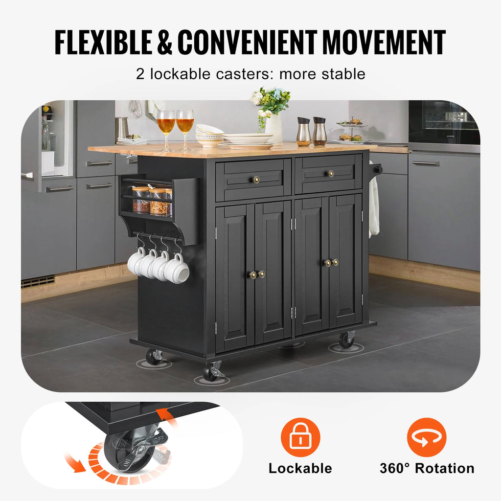 43" Kitchen Island Cart