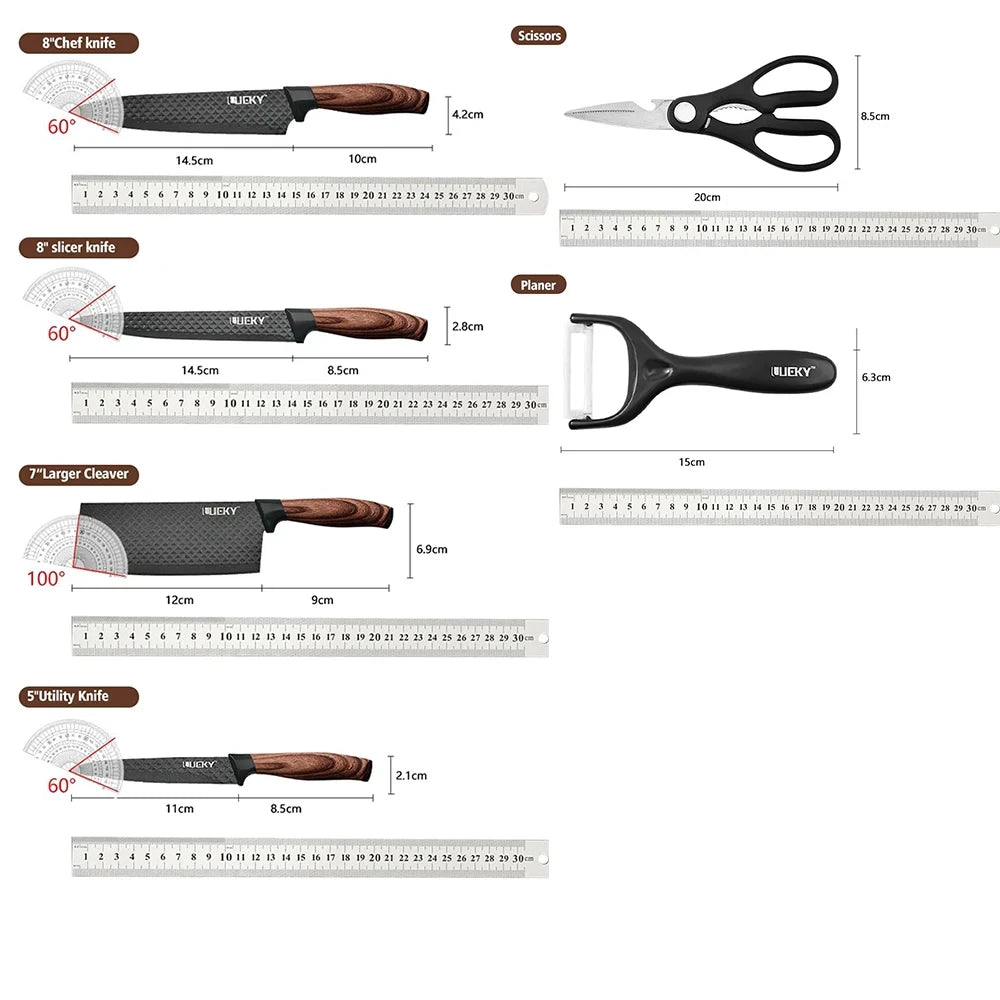 Kitchen Knife Set , 6-Pieces