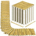 36 Pcs Wood Style Puzzle Interlocking Foam Tiles
