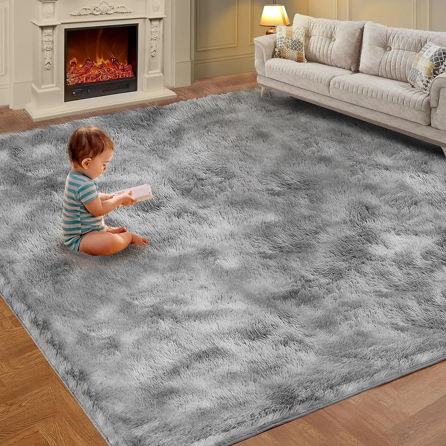 Tie-Dye Plush Carpet