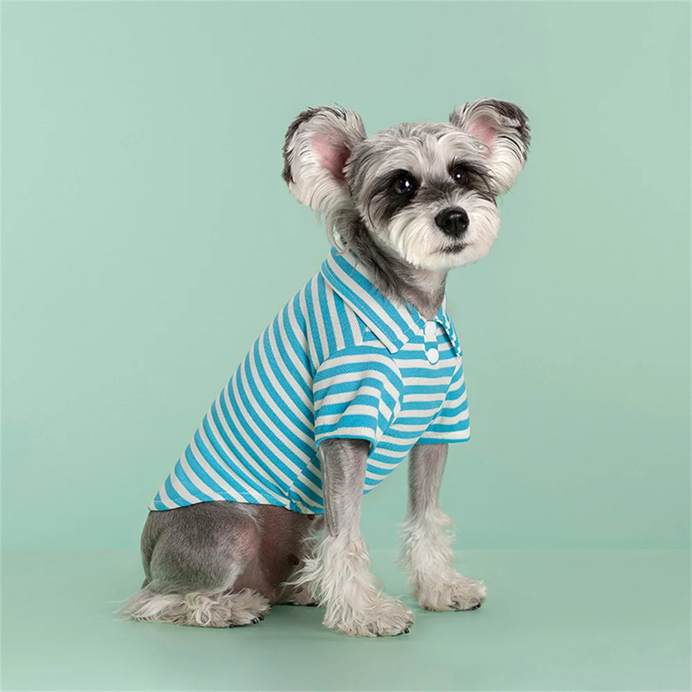 Striped Polo Pet Clothes