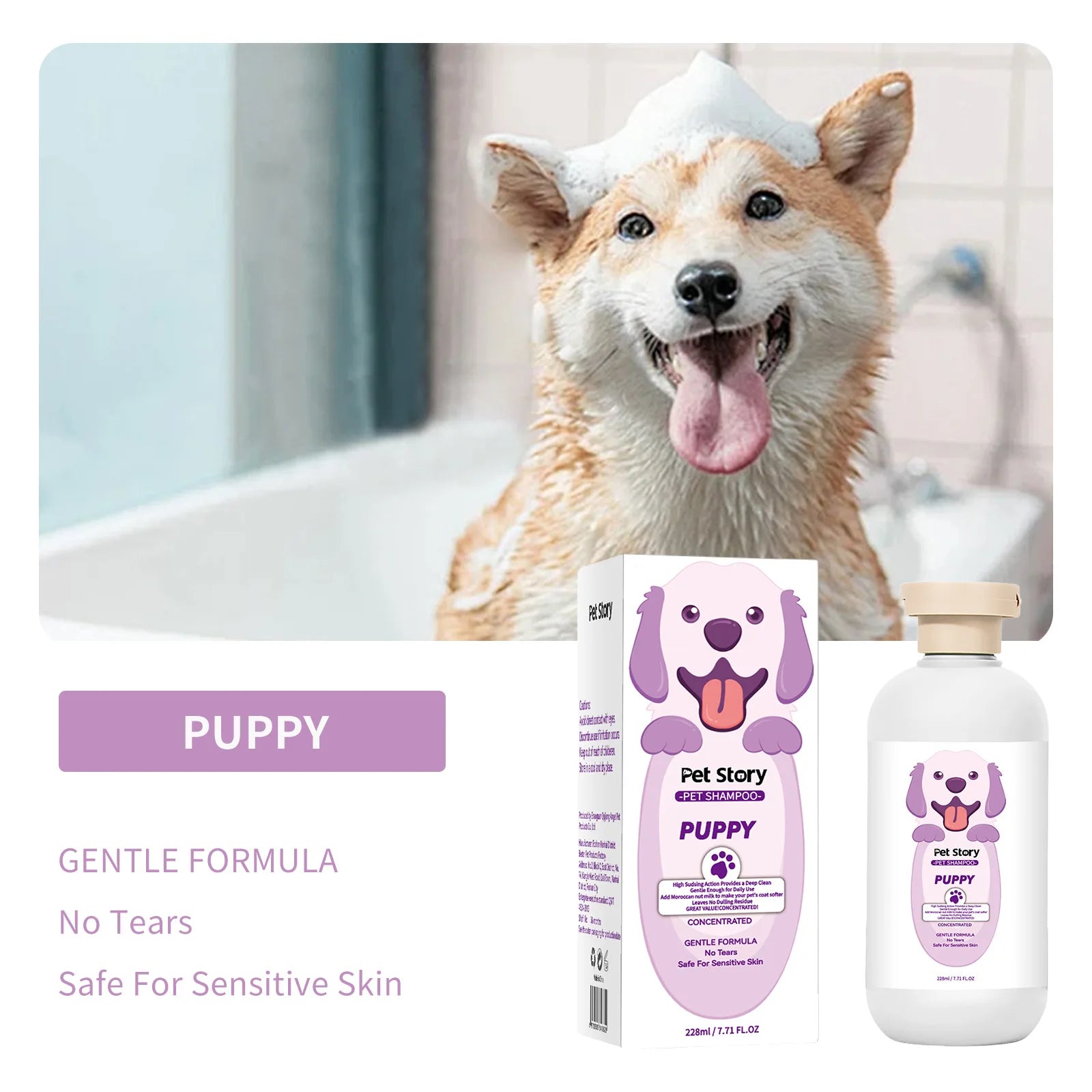 Premium Whitening Pet Grooming Shampoo
