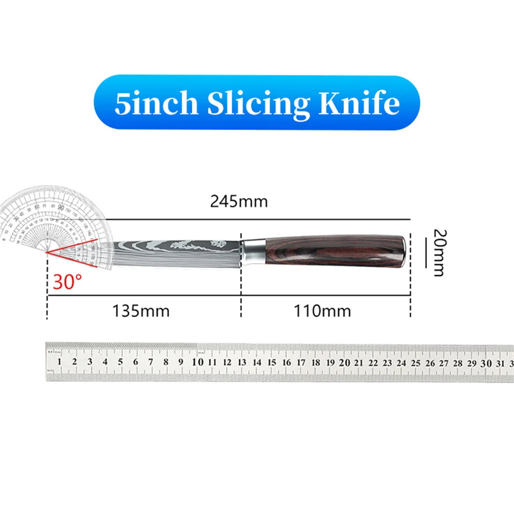 9 types Stainless Steel Kitchen Knife