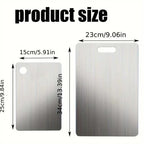 2pcs Stainless Steel Cutting Board Set