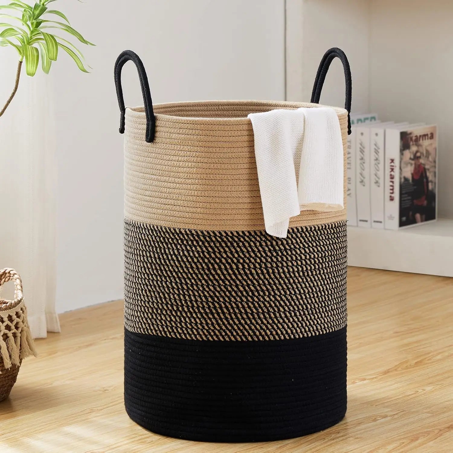 Large Storage Basket With Handles