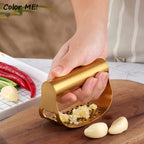 Gold Garlic Press,  Stainless Steel