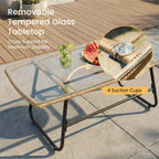 Outdoor Wicker Patio Furniture/ Set 4 pc
